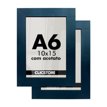 Imagem de Kit 2 Molduras 10x15 Foto A6 Porta Retrato Parede Sala Quarto Qualidade Premium Acetato Quadros Decoração Arte Imagem Co