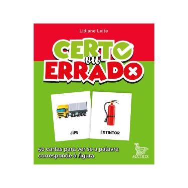 Imagem de Livro Caixinha - Certo Ou Errado: 50 Cartas Para Ver Se A Palavra Corresponde A Figura