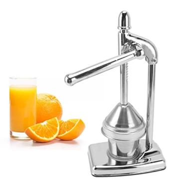 Imagem de Espremedor Manual De Laranja, Limão, Cítrico, Romã, Espremedor Manual De Suco, Aço Inoxidável 304, Produto Comestível, Minimalista, Compacto, Ergonômico, Alça De Borracha, Prensa De Frutas