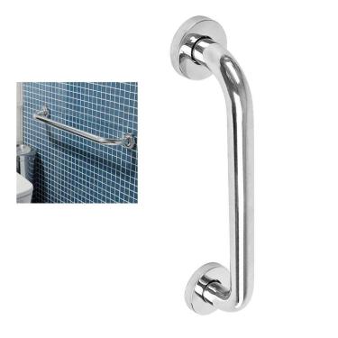 Imagem de Alça de Apoio 30cm Barra Inox Gestante Idoso Banheiro Box Segurança Quarto Resistente Acessibilidade