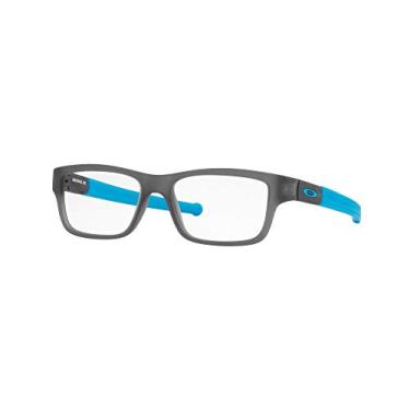 Imagem de Armação de óculos de grau Oakley Youth Kids' OY8005 Marshal XS retangular, lente cinza acetinada fumê/demonstração, 47 mm