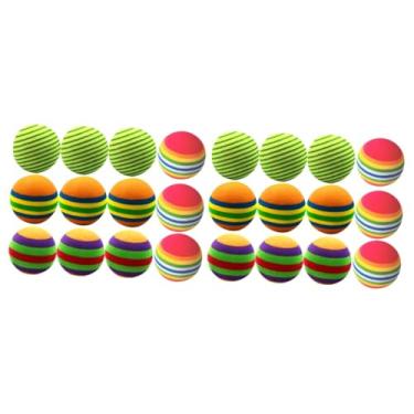 Imagem de SUPVOX 24 Peças bola de eva medicine ball bola pet Bola de exercício Bola leve bolas de golfe para crianças luvas brancas sem dedos bolas coloridas bola de treinamento interior jogar bola