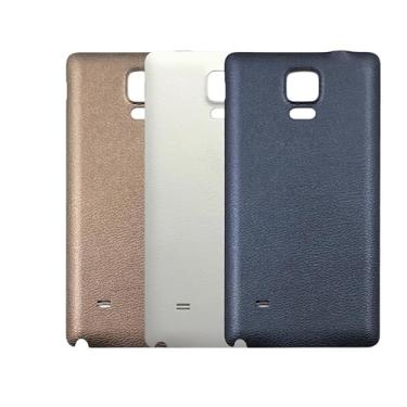 Imagem de SHOWGOOD para Samsung Galaxy Note 4 N910 N910F N910V Capa de bateria de plástico para porta traseira para Note4 capa de substituição (preto)