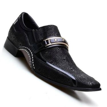 Imagem de Sapato Social Couro Calvest estampado Snake-Masculino