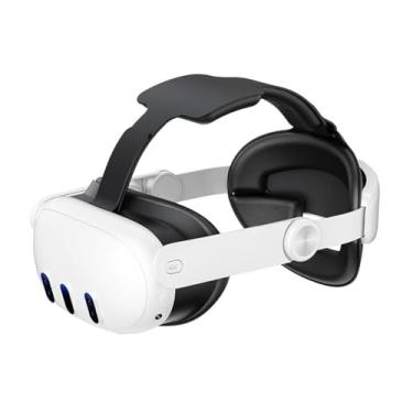 Imagem de Alça de cabeça compatível com Quest 3 VR Alça de cabeça ajustável Atualizações confortáveis ​​Elite Headband VR Acessórios Faixa de cabeça de substituição para Meta Quest 3/935
