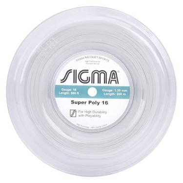 Imagem de Corda para Raquete de Tênis Sigma Super Poly 16 Branca