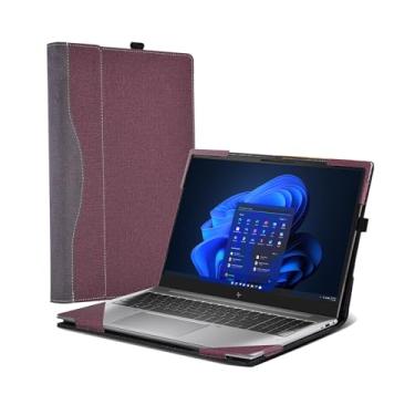 Imagem de Capa para laptop de 16 polegadas para HP EliteBook 860 G10 | EliteBook 865G10 | EliteBook 860 G9 | EliteBook 865 G9 | EliteBook 860/865 40.6 cm G11 Capa traseira protetora removível (vermelho vinho)