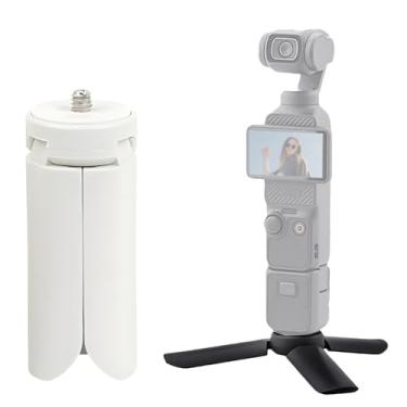 Imagem de TYUANDOUER Mini tripé Pocket 3 para DJI Osmo Pocket 3 2 1, tripé compacto dobrável para DJI OM 4/Action 3 4/GoPro Hero 12 11/para Insta360 X4/para Instax Mini PAL com tripé Vlog de parafuso de 1/4