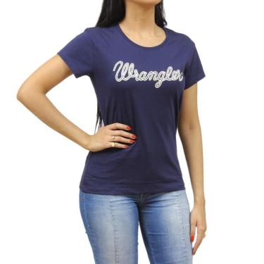 Imagem de Camiseta Feminina Wrangler Azul 34428-Feminino