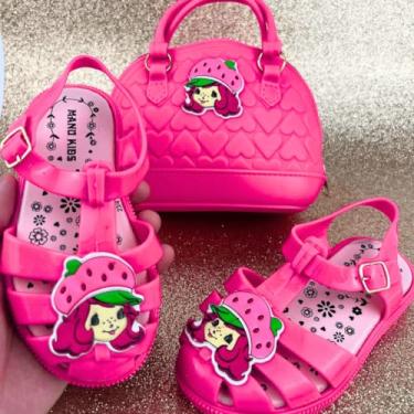 Imagem de Sandália Infantil Manu Kids, PVC, Bolsinha Complementar, Cores Vibrantes (Verde água Inicórnio, BR, Criança de 1 a 3 anos, Numérico, M, 19)