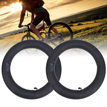 Imagem de 2 peças de tubo interno de bicicleta, tubo interno de pneu de bicicleta 18 x 2,125/14 x 2,5/16 x 2,5 de borracha butílica com válvula dobrável para bicicleta acessório de