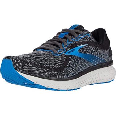Imagem de Tênis de corrida masculino Glycerin 18 da Brooks, Black/Ebony/Blue, 8.5