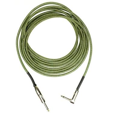 Imagem de Cabo De Guitarra Immediate Verde e Dourado Revestido em Tecido P10xP10