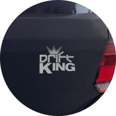Imagem de Adesivo de Carro Drift King - Cor Prata - Melhor Adesivo, Prata