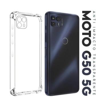 Imagem de Capa Capinha Anti Impacto Transparente Para Moto G50 5G Xt2137 6.5 - C