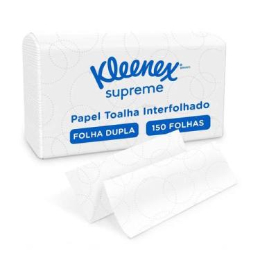 Imagem de Papel Toalha Interfolha Kleenex Supreme Pct c/ 150fl