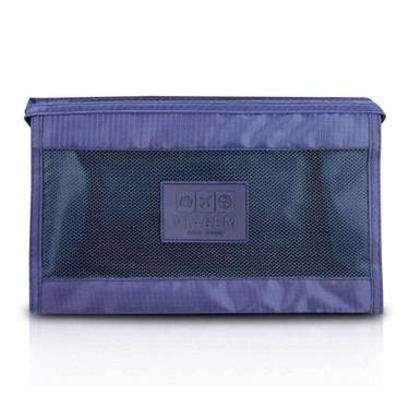 Imagem de Necessaire Com Tela Jacki Design Azul Escuro