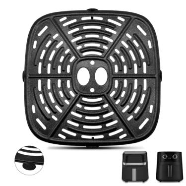 Imagem de GWBSXM Frigideira a ar para fritadeira BLACK+Decker Purify 4QT Air Fryer, 8,07 × 8,07 polegadas peças de reposição para fritadeira placa de grelha acessórios bandeja rack para Holstein Housewares 4,4