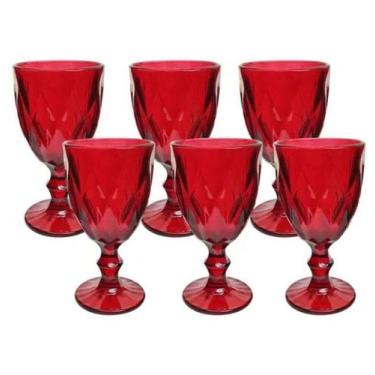 Imagem de Jogo com 6 tacas rubi 340ml - ke home - KEHOME