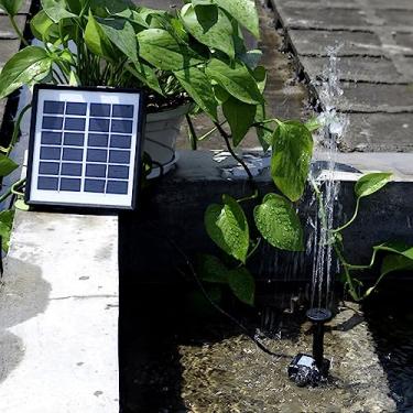 Imagem de Bomba de água Solar, Escova Em Miniatura de 1,5 W Sem Fonte de Aquário Fonte Solar Bomba de Fonte Solar Bomba de água Submersível Solar para Lagoa, Pátio, Exterior, Jardim, Piscina