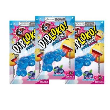 Imagem de Pirulito Divertido Carro Pinta Lingua Com Pozinho Que Explode Na Boca 