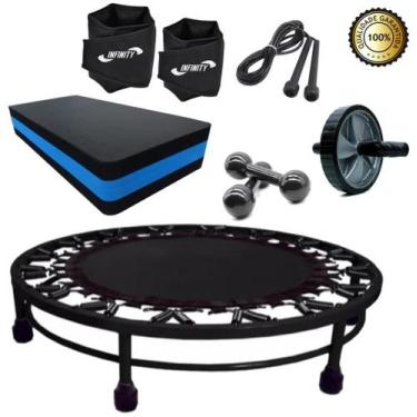 Imagem de Kit Mini Jump + Corda + Caneleira 5Kg + Step+ Halter 2Kg - Infinity