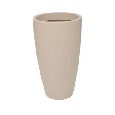 Imagem de Vaso Vasart Malta Cone Areia - 30 x 40 cm