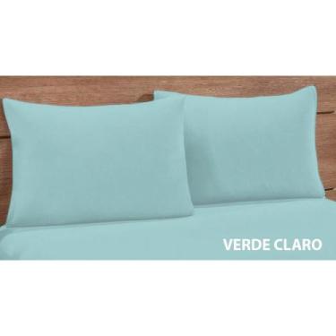 Imagem de Kit 2 Fronhas Simples com Zíper 70cmx50cm Percal 200 Fios 100% Algodão