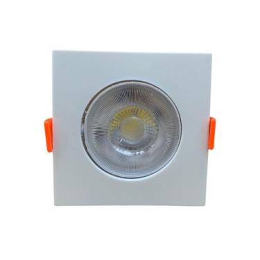 Imagem de Spot led elgin luminária mr11 3w 3000k direcionável quadrado,  Branco 