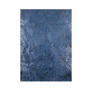 Imagem de Lonita Pele Animal Azul com Preto 35x24cm 3un Manta - Macall