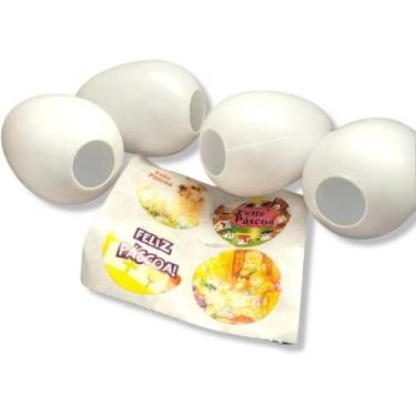 Imagem de Kit Casquinha Ovo Páscoa Ovinhos De Páscoa Plástico - C/100 - Decor