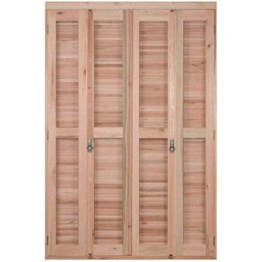 Imagem de Porta de Madeira Balcão Pantográfica 213x140cm com Batente de 14cm Ewk