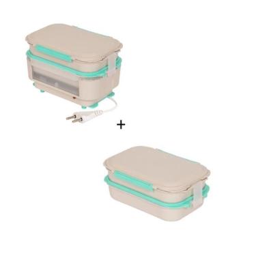 Imagem de Kit Marmita Elétrica Bivolt Light/Saladeira + 1 Refil Pote - Izumi