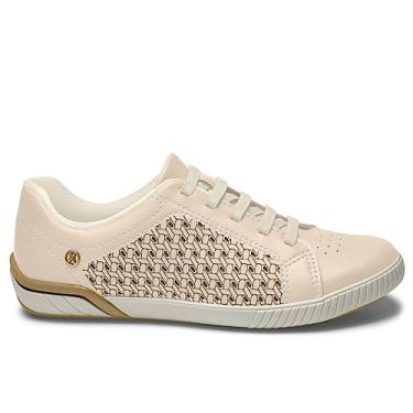 Imagem de Tênis Kolosh Laser Casual Calce Facil Feminino Cor:Bege;Tamanho:35