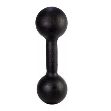 Imagem de Halter Bola 09kg Pintado Preto Ferro Fundido Academia Musculação - Alt