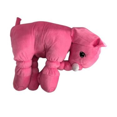 Imagem de Almofada Elefante Travesseiro Pelúcia Bebê Dormir Rosa - RG TOYS