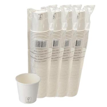 Imagem de Copo De Papel 200Ml Branco Biodegradável Térmico C/200 Copos - Fns