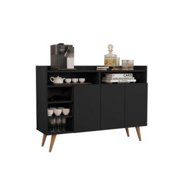 Imagem de Buffet Adega Celta 3 Portas Pes Palito Retro Giga Moveis - Anto Móveis