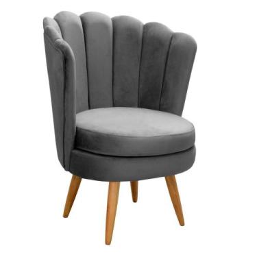 Imagem de Poltrona Decorativa Pétala Flor Girassol Moderna Pé Fixo - Bella Decor