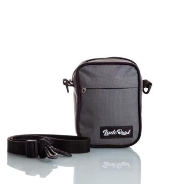 Imagem de Bolsa Transversal Ludoraal Slim cinza para Homens e Mulheres/Shoulder 
