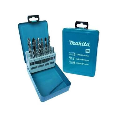 Imagem de Kit De Brocas Metal Alvenaria Madeira 18 Pcs D-46202 Makita