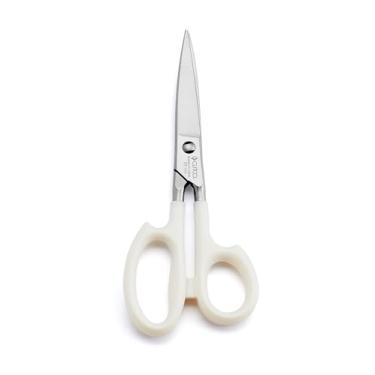 Imagem de CUTCO Modelo 77 Super Tesouras com alças brancas "pérola" Lâminas de aço inoxidável de alto carbono ...........ainda na caixa da fábrica