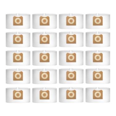 Imagem de LeadCon Pacote com 20 sacos de pó de alta eficiência VF3501 compatível com aspiradores de pó Ridgid & Workshop 3-4,5 galões, peça de substituição # 23738 VF3501 WS32045F