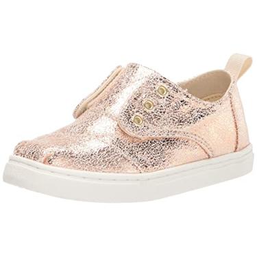 Imagem de TOMS Tênis infantil casual com cadarço Cordones - Cinza, Dourado, 9 Big Kid