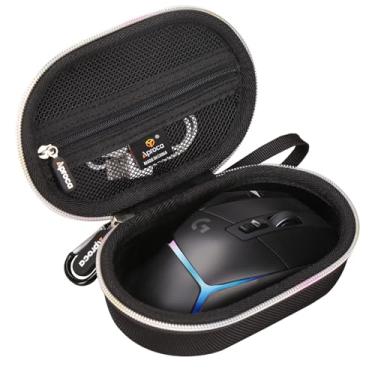 Imagem de Aproca Estojo rígido preto portátil, para mouse óptico sem fio Logitech G502 X Plus Lightspeed