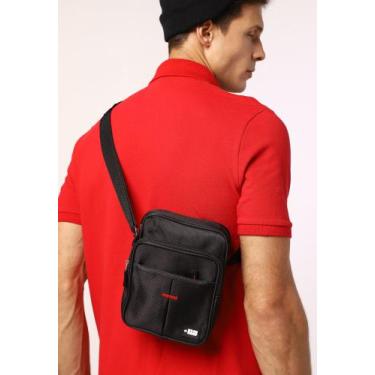 Imagem de Shoulder Bag Masculina Pochete Transversal Mini Bag Lateral Bolsa Masc