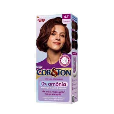 Imagem de Tintura Cor&Ton Sem Amônia Chocolate 6.7 Kit - Cor & Ton