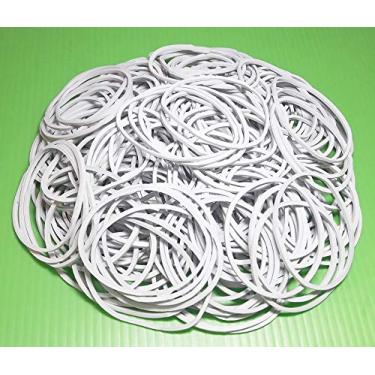 Imagem de 200 peças de pulseiras de borracha branca de 3,8 cm e 38 mm de largura, elásticas, elásticas, com suporte de papelaria, pulseiras de borracha termostável, elásticas resistentes, materiais para escritório