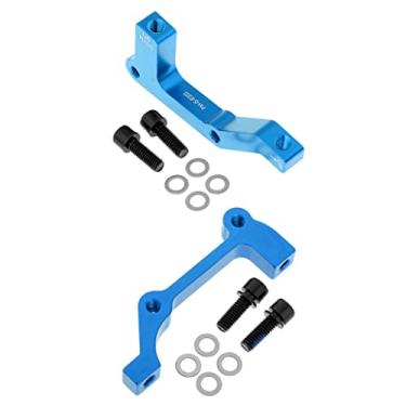 Imagem de Pegciuho Kit de 2 Adaptadores Universais de Montagem de Pinça de 203 Mm para Alumínio com 4 Parafusos E 8 Arruelas, Azul, 100 mm * 73,5 mm * 51 mm