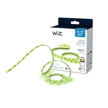 Imagem de WiZ Connected Kit de iniciante com faixa de LED Wi-Fi de 3 m (2 m + 2 m), 16 milhões de cores, plugue incluído compatível com Alexa e Google Home Assistant, sem necessidade de Hub, branco (603795)